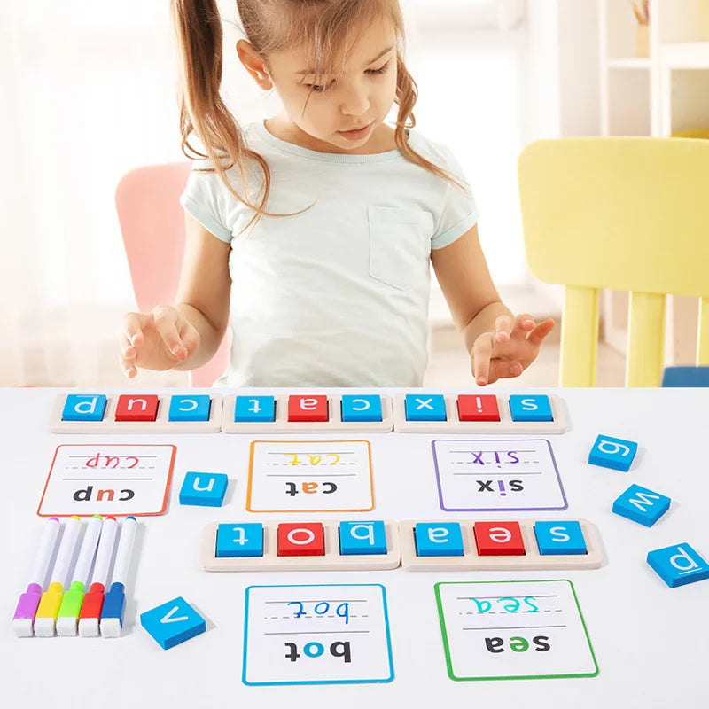 CVC Letter Spelling Flash Cards