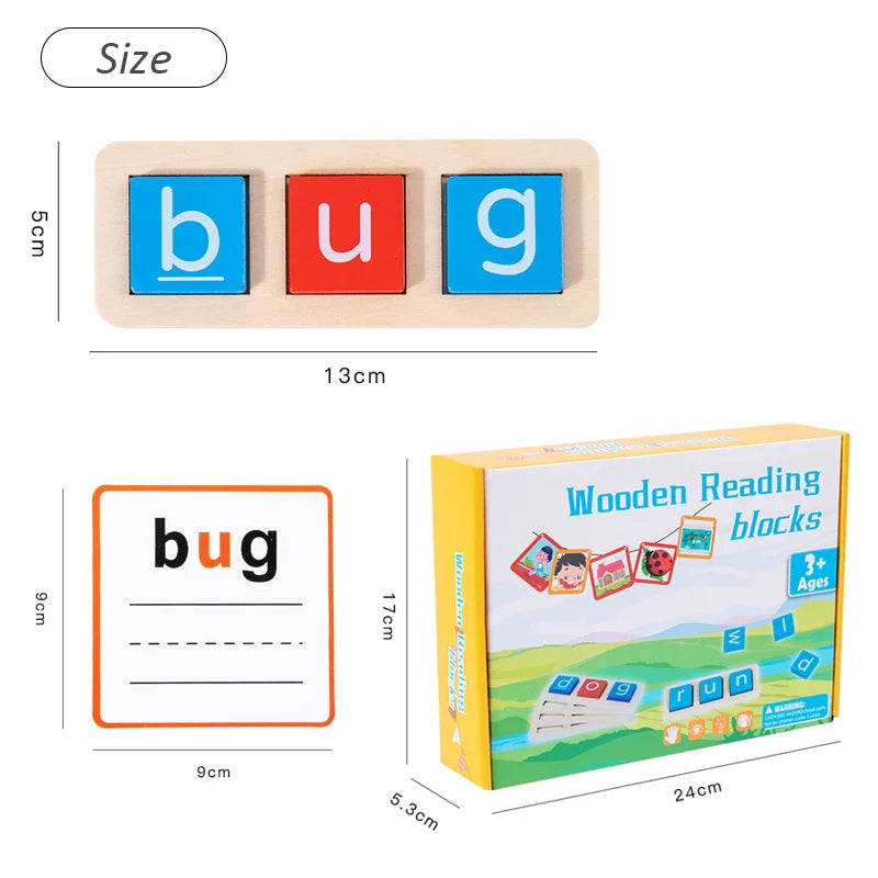 CVC Letter Spelling Flash Cards