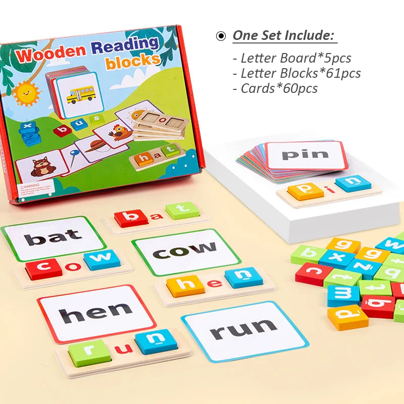 CVC Letter Spelling Flash Cards