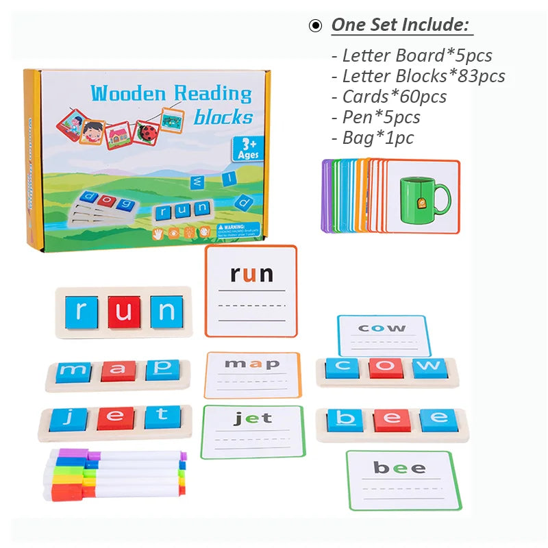 CVC Letter Spelling Flash Cards