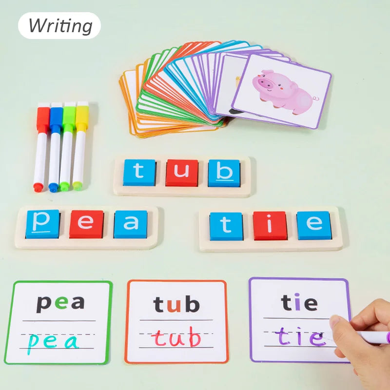 CVC Letter Spelling Flash Cards