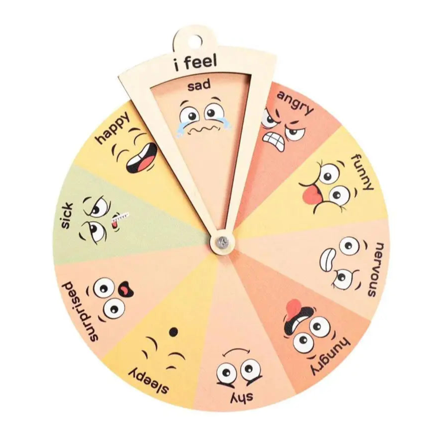 Wooden Emotion Feeling Wheel
